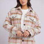 Nina Pink Check Shacket WW Jacket All About Eve