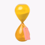 Hourglass Chartreuse Ombre 30 Minute HW Decor - Bookend, Hook, Urn, Vase, Sculpture Designworks Ink