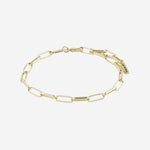 Ronja Rectangular Chain Link Gold Bracelet ACC Jewellery Pilgrim