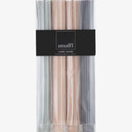 Ribbed 25cm Taper Dinner Candles Set4