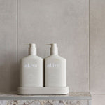 Sea Cotton & Coconut 500ml Hand & Body Wash + Lotion Stone Duo Tray