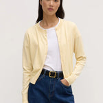 Semra Chamomile Cotton Cashmere Cardigan