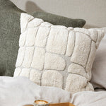 beige linen cushion
