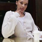 Wholesome Oat Chunky Knit Cardigan