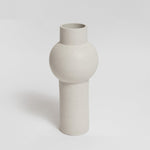 Kansas White Bulb Medium Vase HW Decor - Bookend, Hook, Urn, Vase, Sculpture NED Collections