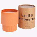 Sahara Terracota Basil + Lemongrass 255g in Natural Round Box Soy Wax Candle HW Fragrance - Candle, Diffuser, Room Spray, Oil Firefly