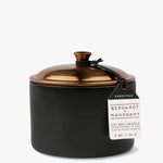 Hygge Bergamot + Mahogany Ceramic Small Candle Brass Lid 140g HW Fragrance - Candle, Diffuser, Room Spray, Oil Paddy Wax