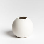 Boban White Round Vase HW Decor - Bookend, Hook, Urn, Vase, Sculpture NED Collections