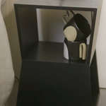 Franko Black 33X33X41 Side Table HW Furniture - Chair, Table, Floor Mirror, Shelf NED Collections