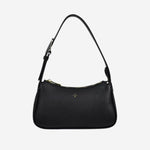 Gabi Black Vegan Leather Gold Hardware Shoulder Bag ACC Bags - All, incl Phone Bags Peta + Jain   