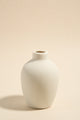 White Textured Ceramic Small 11cm Flower Vase