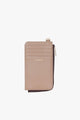 Winona Taupe Leather Card Holder