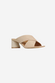 Petora Nude Cross Leather Mule