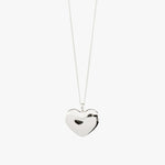 Sophia Recycled Heart Pendant  Silver Plated Necklace ACC Jewellery Pilgrim   