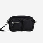 Lala Black Nylon Multi Pocket Silver Hardware Crossbody Bag ACC Bags - All, incl Phone Bags Peta + Jain   