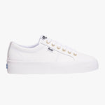 Jump Kick Duo White Leather Low Sneaker ACC Shoes - Sneakers Keds   