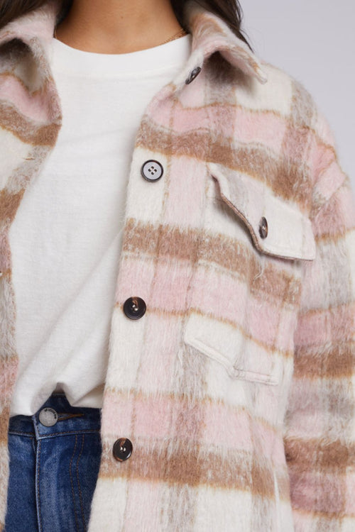 Nina Pink Check Shacket WW Jacket All About Eve   