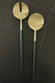 Napa Black + Gold Salad Server Set