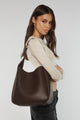 Zozo Chocolate Pebble Slouch Tote Bag