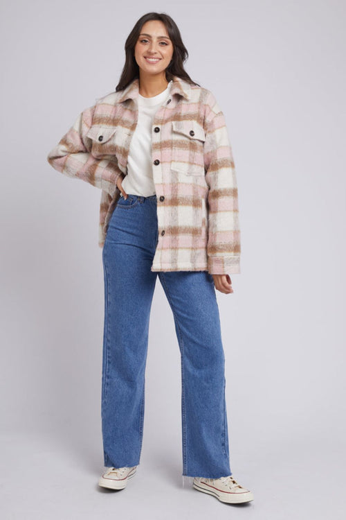 Nina Pink Check Shacket WW Jacket All About Eve   