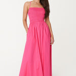 Phoebe Lou Crush Shirred Bodice Maxi Dress WW Dress Huffer   