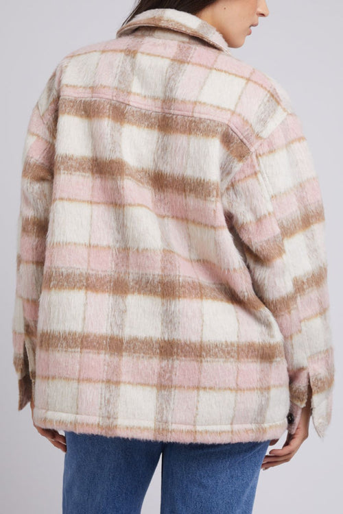 Nina Pink Check Shacket WW Jacket All About Eve   