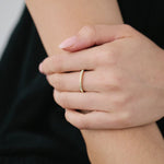 Lines Gold Medium Ring EOL ACC Jewellery Sophie   