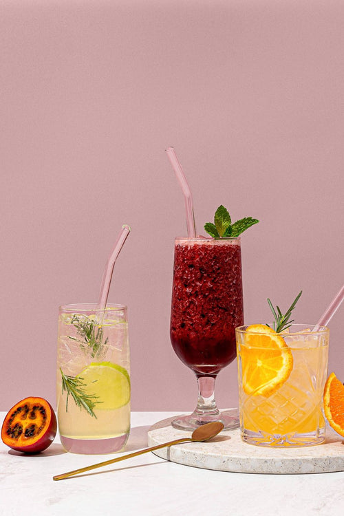 Reuseable Glass Transparent Drinking Straws HW Drinkware - Tumbler, Wine Glass, Carafe, Jug Sucker   