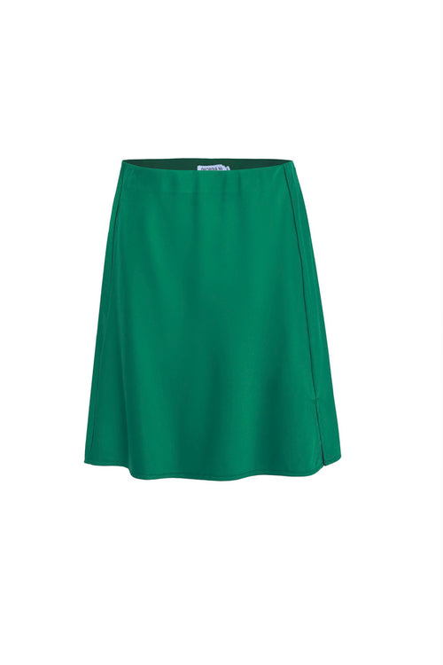 Tipsy Palm Green Satin Bias Mini Skirt WW Skirt Georgia Mae   