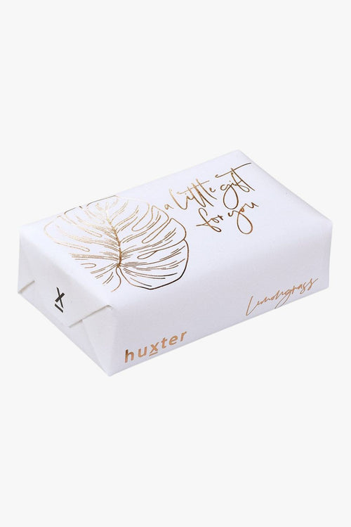 A Little Gift For You Leaf White Rose Gold Foil Lemongrass Soap HW Beauty - Skincare, Bodycare, Hair, Nail, Makeup Huxter   