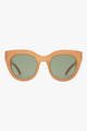 Air Heart Cat Eye Caramel Khaki Lens Sunglasses