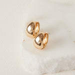 Chunky Oval Gold Earrings