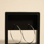 Classic Silver Thin Hoop