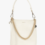 Coco Sand Leather Bucket Bag with Gold Chain