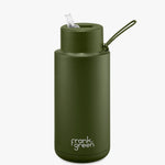 Ceramic Reusable Khaki 1ltr Bottle HW Drink Bottles, Coolers, Takeaway Cups Frank Green   