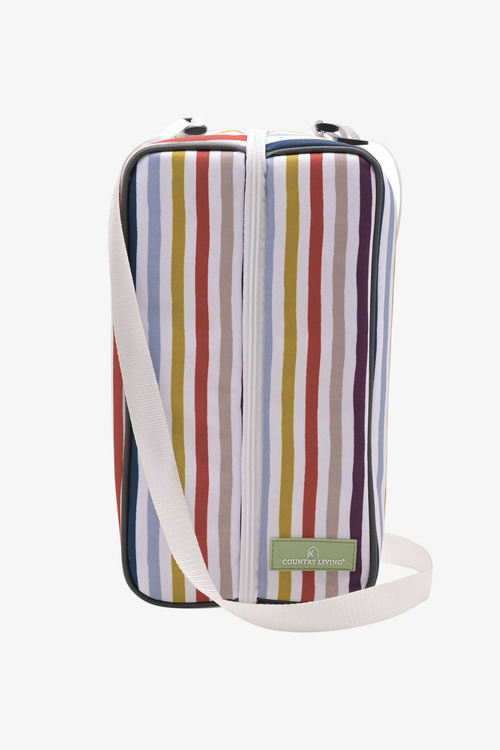 Country Living 2 Person Striped Wine Bag