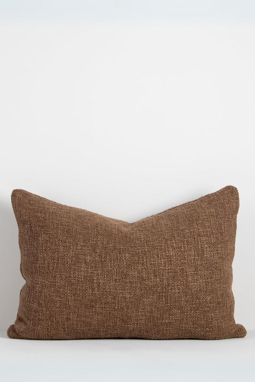 brown rectangular cushion