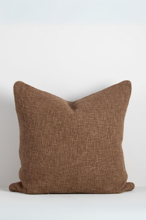 brown textured cushion