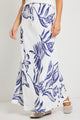 Departure Navy Silhouette Tie Waist Bias Maxi Skirt