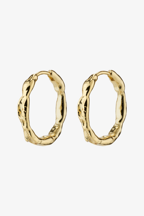 gold hoop earrings