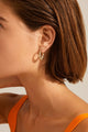 Eileen Gold Twirl Hoop Earrings