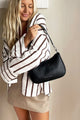 Look Both Ways Black Crossbody Bag