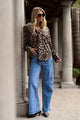 Felix Animal Satin Oversized Shirt