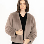 Vienna Smoke Faux Fur Jacket