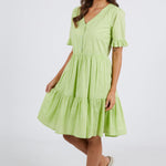 Hailey Keylime Stripe Tiered Dress WW Dress Elm   