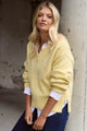 Harvest Butter V Neck Knit Jumper