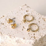 gold earring set