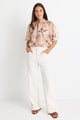 Billie Ivory High Waist Wide Leg Jean