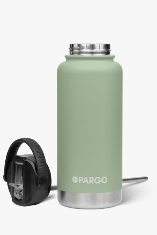 Green reusable drink bottle