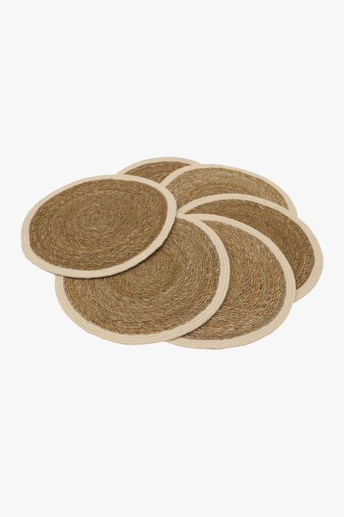 Jute Seagrass Natural Ivory Placemat HW Kitchen - Tableware, Serveware, Placemats Le Forge   